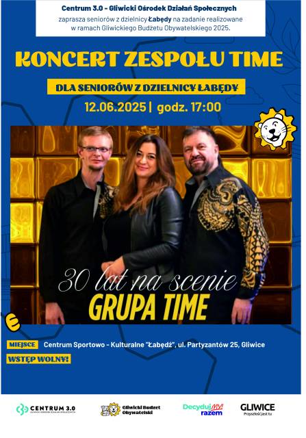 Koncert Zespołu TIME I Seniorzy Łabędy I GBO 2025