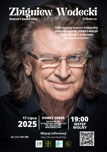 Tribute to Zbigniew Wodecki – koncert kameralny dobroczynny w Dobrym Zbeerze