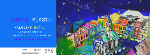 Barwne miasto / malujemy mural na Alei Przyjaźni