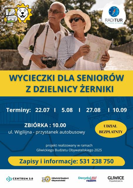 Wycieczki dla seniorów z dzielnicy Żerniki I GBO 2025