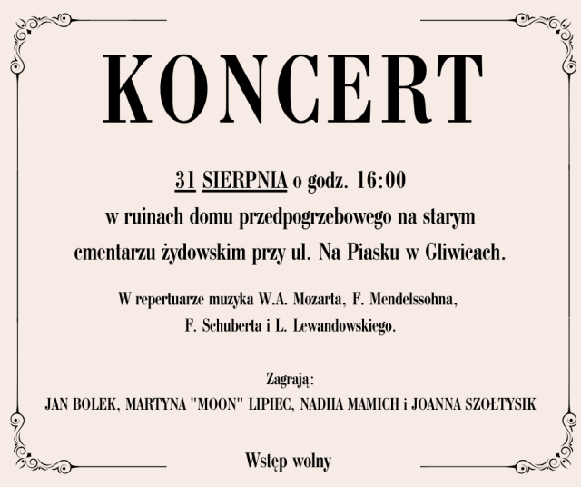 Koncert w ruinach domu przedpogrzebowego 