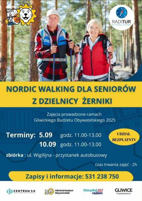 Nordic Walking I Seniorzy Żerniki I GBO 2025 - nowe terminy