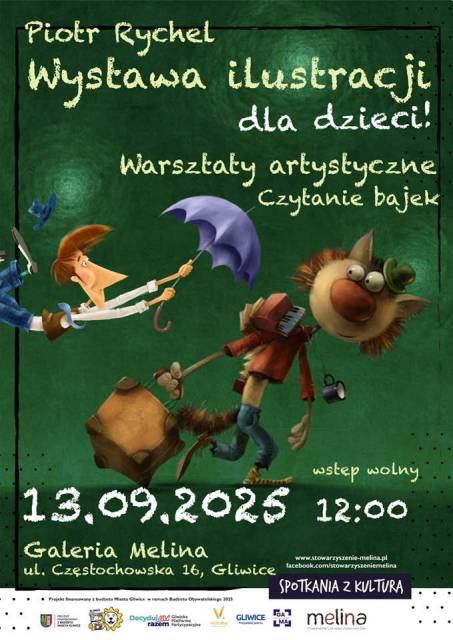 Spotkania z Kulturą dla dzieci - wystawa ilustracji, warsztaty plastyczne, czytanie