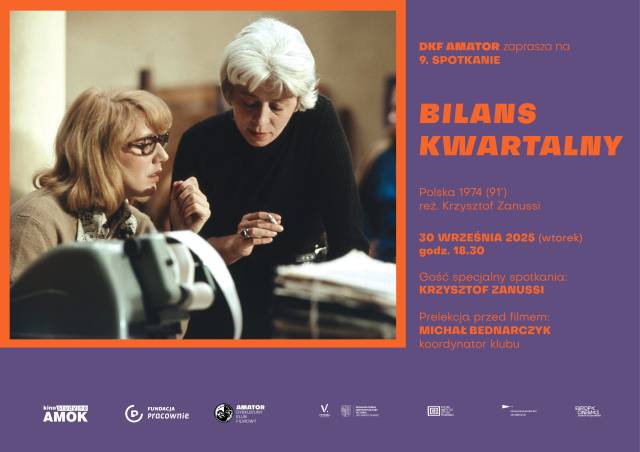 Bilans kwartalny | DKF AMATOR | gość specjalny: Krzysztof Zanussi