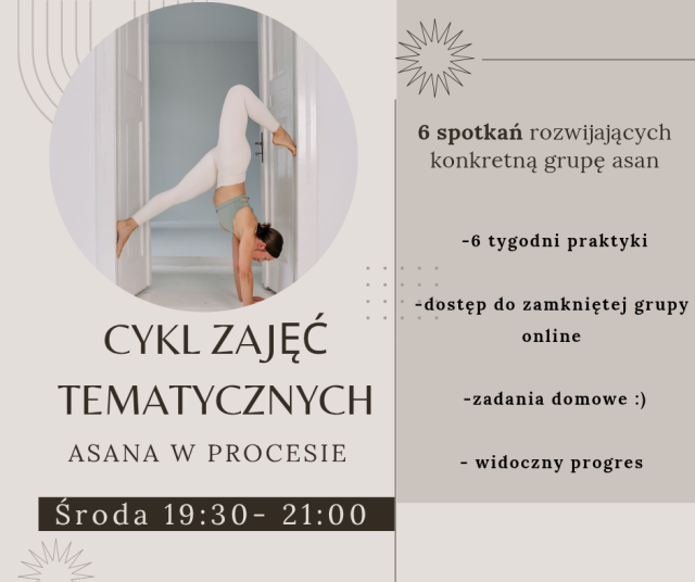 Kurs rozwijający - asana w procesie 
