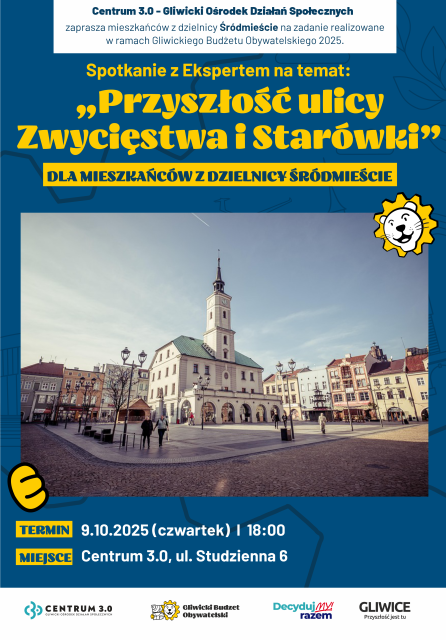 Spotkanie z Ekspertem – „Przyszłość ulicy Zwycięstwa i Starówki” I Mieszkańcy Śródmieścia I GBO 2025